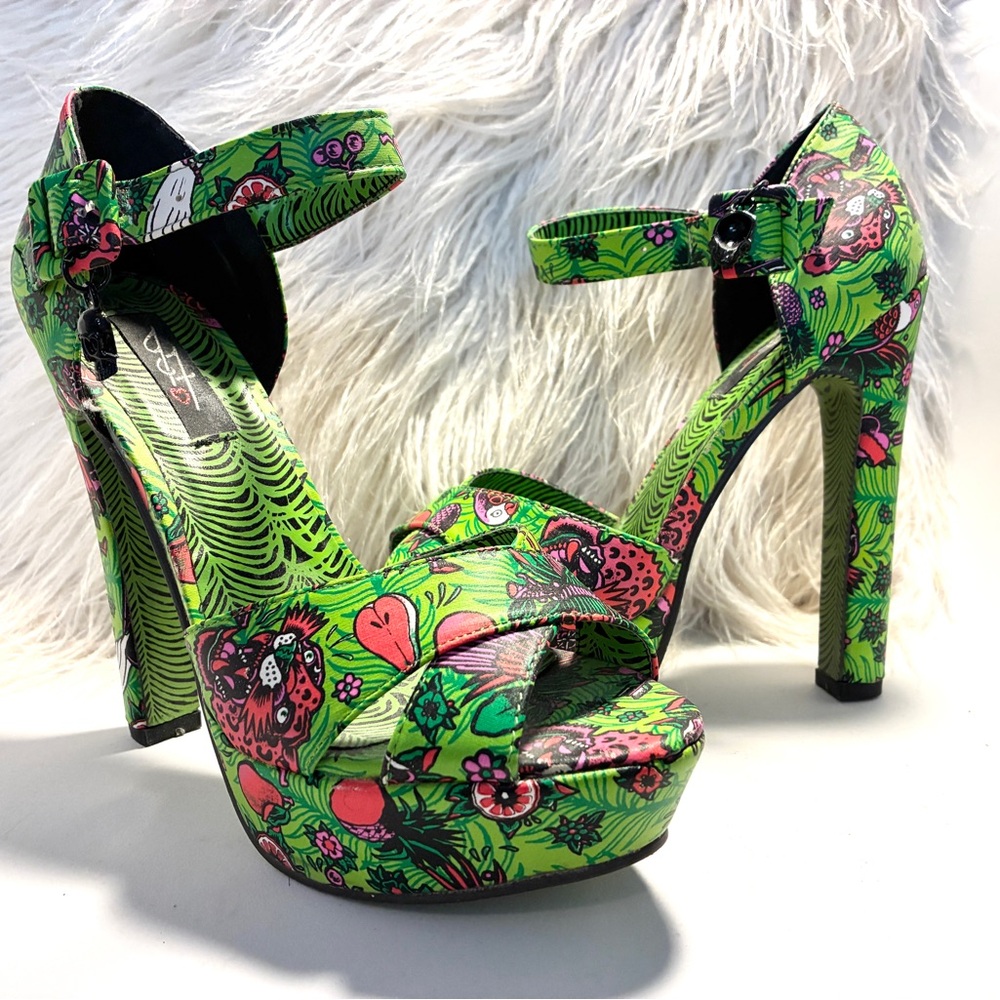 Iron Fist Kokomoan Platform Green Heels